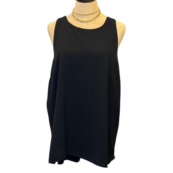 VINCE CAMUTO Black Loose Fit Tank Top Shirt Women size L - Picture 1 of 7
